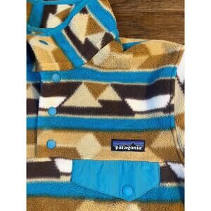 Patagonia Fleece Synchilla Snap T Pullover Geometric Aztec‎ Women’s XS